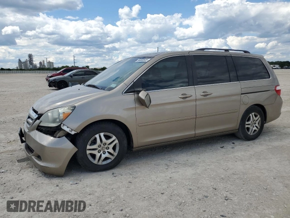 2007 Honda Odyssey EX-L with VIN 5FNRL38757B440549, listed as a Copart auction lot 56468505 with 211,759 mi miles and Clean Title. Bid and sale history available at DreamBid. Image 1.