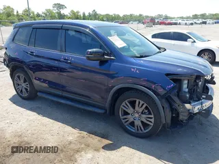 2019 Honda Passport EX-L with VIN 5FNYF7H52KB002430, listed as a IAAI auction lot 42095057 with 88,939 mi miles and . Bid and sale history available at carsss.com. Image 1.