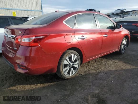 2019 Nissan Sentra SV with VIN 3N1AB7AP9KY349883, listed as a Copart auction lot 41337605 with 82,963 mi miles and Salvage Title. Bid and sale history available at DreamBid. Image 3.