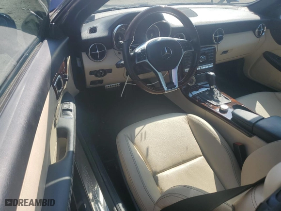 2012 Mercedes-Benz SLK-Class SLK 250 with VIN WDDPK4HA0CF037649, listed as a Copart auction lot 69355734 with 23,606 mi miles and Salvage Title. Bid and sale history available at carsss.com. Image 8.