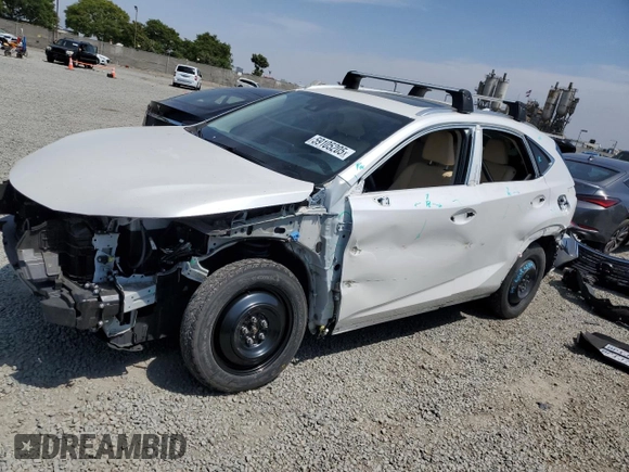 2020 Lexus NX 300 with VIN JTJDARBZ9L5012781, listed as a Copart auction lot 59105205 with 50,421 mi miles and Salvage title. Bid and sale history available at DreamBid. Image 1.