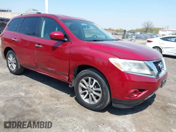 2013 Nissan Pathfinder Platinum with VIN 5N1AR2MM6DC638790, listed as a IAAI auction lot 42114450 with 131,746 mi miles and . Bid and sale history available at DreamBid. Image 1.