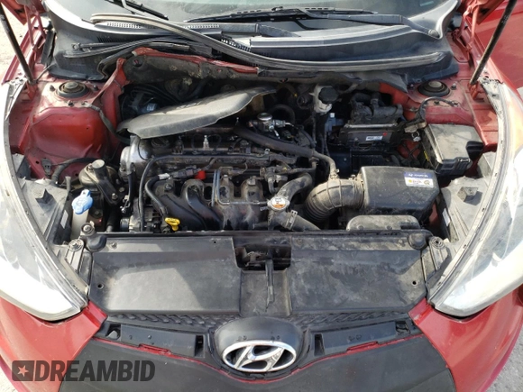 2016 Hyundai Veloster with VIN KMHTC6AD5GU277525, listed as a Copart auction lot 66564993 with 141,248 mi miles. Bid and sale history available at carsss.com. Image 11.