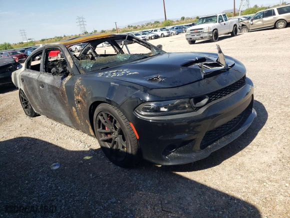 2022 Dodge Charger Scat Pack with VIN 2C3CDXGJ6NH180939, listed as a Copart auction lot 61694304 with 0 mi miles and Salvage Title. Bid and sale history available at carsss.com. Image 4.