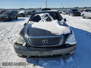 2005 Lexus LS 430 with VIN JTHBN36F255012926, listed as a Copart auction lot 45208135 with 197,570 mi miles and Salvage Title. Bid and sale history available at carsss.com. Image 5.
