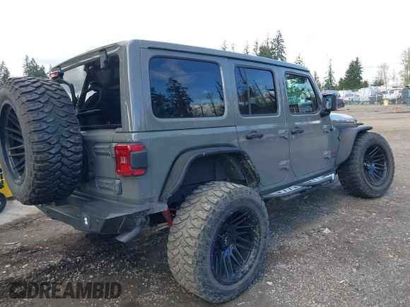 2021 Jeep Wrangler Unlimited Rubicon with VIN 1C4HJXFG9MW531858, listed as a IAAI auction lot 42001095 with 38,240 mi miles and . Bid and sale history available at DreamBid. Image 4.