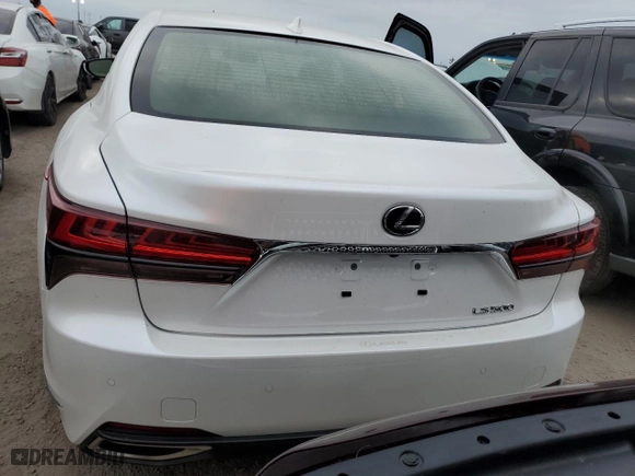 2023 Lexus LS with VIN JTHD51FF5P5018025, listed as a Copart auction lot 74091954 with 0 mi miles and Salvage Title. Bid and sale history available at carsss.com. Image 6.