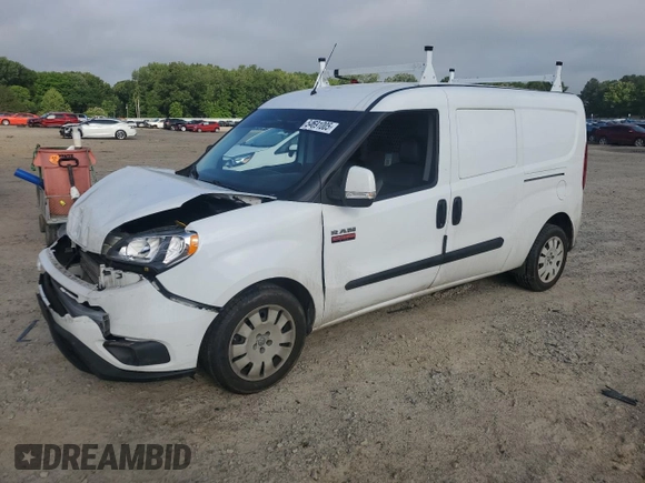 2019 Ram ProMaster City Cargo Tradesman SLT with VIN ZFBHRFBB5K6M01069, listed as a Copart auction lot 54691005 with 121,712 mi miles and Salvage title. Bid and sale history available at DreamBid. Image 1.