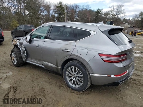 2024 Genesis GV80 z VIN KMUHBDSB5RU167055, wystawiony jako Copart lot #52573955 z przebiegiem Nie podano mil oraz Szkoda całkowita • Salvage title. Historia ofert i sprzedaży dostępna na DreamBid. Obrazek 2.