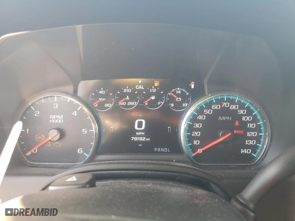 2018 Chevrolet Suburban Premier with VIN 1GNSCJKC9JR355511, listed as a Copart auction lot 75435744 with 79,192 mi miles and Salvage Title. Bid and sale history available at carsss.com. Image 9.