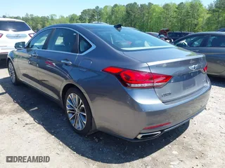 2015 Hyundai Genesis 3.8L with VIN KMHGN4JE4FU072706, listed as a IAAI auction lot 41993699 with 163,122 mi miles. Bid and sale history available at carsss.com. Image 3.