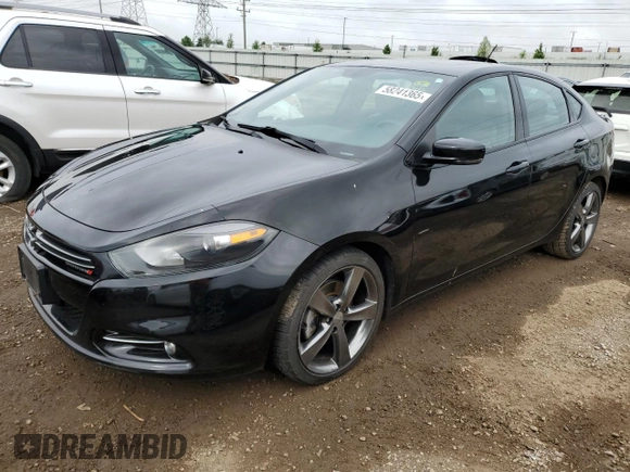 2014 Dodge Dart GT with VIN 1C3CDFEB2ED914446, listed as a Copart auction lot 58241365 with 62,688 mi miles and Salvage title. Bid and sale history available at DreamBid. Image 1.