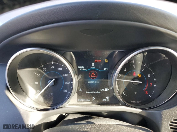 2020 Jaguar F-PACE 25t Premium with VIN SADCJ2FXXLA655019, listed as a Copart auction lot 83387044 with 59,975 mi miles and Salvage Title. Bid and sale history available at carsss.com. Image 9.