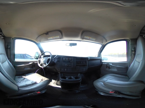2015 Chevrolet Express Cargo Van with VIN 1GCWGFCF8F1255703, listed as a IAAI auction lot 41995763 with 215,212 mi miles. Bid and sale history available at carsss.com. Image 18.
