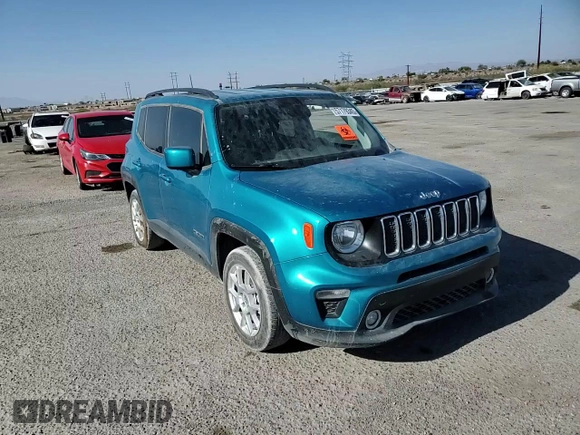 2020 Jeep Renegade Latitude z VIN ZACNJABB5LPL31806, wystawiony jako Copart lot #57179345 z przebiegiem 24 182 mil mil oraz Szkoda całkowita • Salvage title. Historia ofert i sprzedaży dostępna na DreamBid. Obrazek 13.