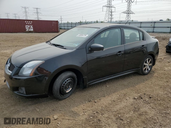 2012 Nissan Sentra SR with VIN 3N1AB6AP2CL622560, listed as a Copart auction lot 58856725 with 132,970 mi miles and Salvage title. Bid and sale history available at DreamBid. Image 1.