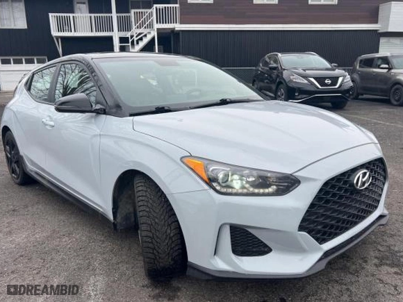 2019 Hyundai Veloster Turbo R-Spec with VIN KMHTH6AB4KU002267, listed as a Copart auction lot 50820945 with 93,778 mi miles and Clean Title. Bid and sale history available at carsss.com. Image 1.