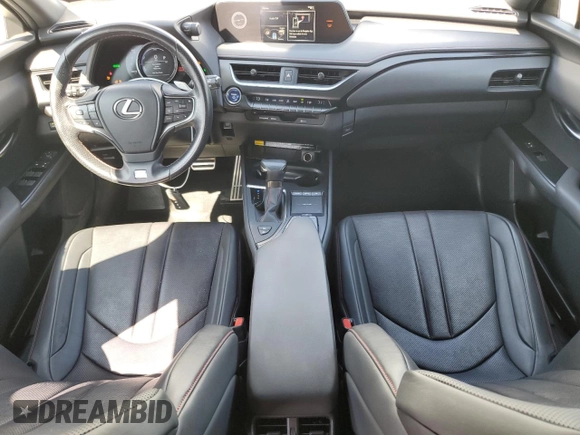 2021 Lexus UX 250h F Sport with VIN JTHE9JBH0M2043962, listed as a Copart auction lot 62220935 with 43,278 mi miles and Salvage title. Bid and sale history available at DreamBid. Image 8.