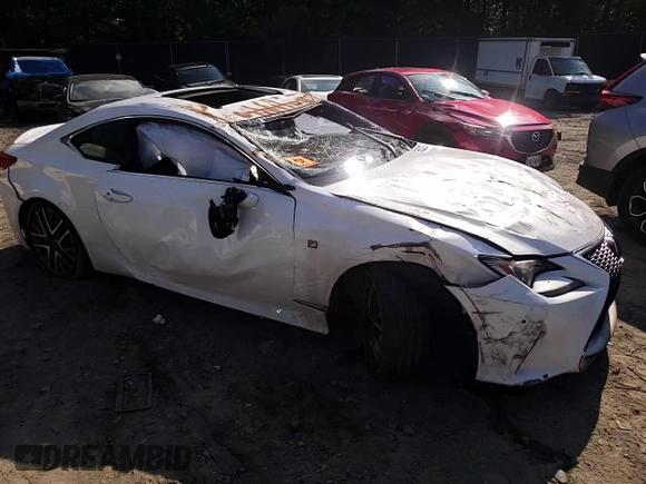 2016 Lexus RC 300 F Sport with VIN JTHSM5BC2G5001387, listed as a Copart auction lot 56324235 with 74,850 mi miles and Salvage title. Bid and sale history available at DreamBid. Image 13.