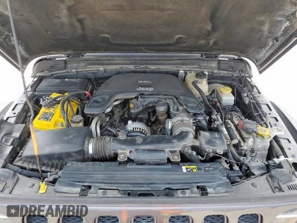 2018 Jeep Wrangler Unlimited Rubicon with VIN 1C4HJXFG6JW166731, listed as a Copart auction lot 56997385 with 117,713 mi miles and Salvage title. Bid and sale history available at DreamBid. Image 11.