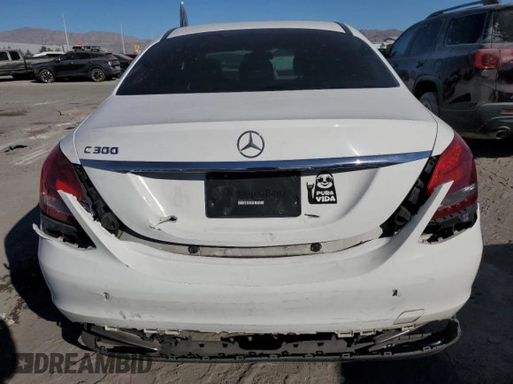 2018 Mercedes-Benz C 300 with VIN 55SWF4JB2JU273443, listed as a Copart auction lot 43762185 with 69,137 mi miles and Salvage Title. Bid and sale history available at DreamBid. Image 6.