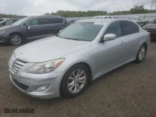 2013 Hyundai Genesis 3.8L with VIN KMHGC4DD5DU228631, listed as a Copart auction lot 51221055 with 125,191 mi miles and Salvage Title. Bid and sale history available at carsss.com. Image 1.