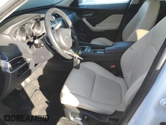2019 Jaguar F-Pace 25t with VIN SADCS2FX0KA391899, listed as a Copart auction lot 42417155 with 103,728 mi miles and Salvage title. Bid and sale history available at DreamBid. Image 7.