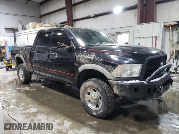 2010 Dodge Ram 2500 SLT with VIN 3D7TT2CT8AG191031, listed as a Copart auction lot 45346205 with 177,131 mi miles and Salvage Title. Bid and sale history available at carsss.com. Image 4.