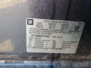 2015 GMC Sierra 2500HD Denali z VIN 1GT120E82FF136326, wystawiony jako Copart lot #55306345 z przebiegiem 181 532 mil mil oraz Szkoda całkowita • Salvage title. Historia ofert i sprzedaży dostępna na DreamBid. Obrazek 12.