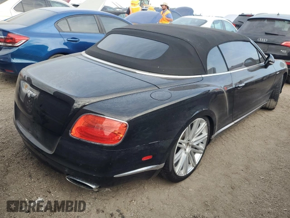2014 Bentley Continental GT with VIN SCBGC3ZA9EC089787, listed as a Copart auction lot 74439864 with Not Provided miles and Salvage Title. Bid and sale history available at DreamBid. Image 3.