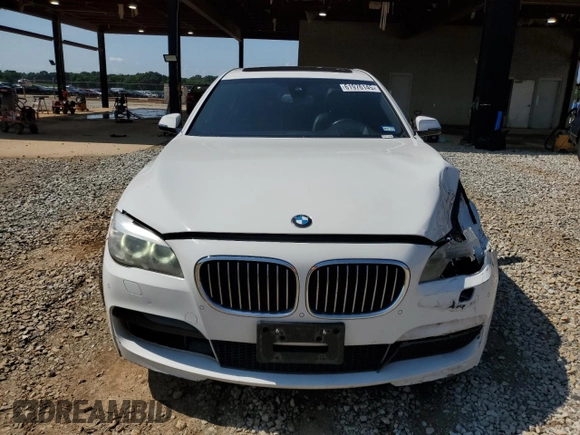 2013 BMW 7 Series 750Li with VIN WBAYE8C56DD132217, listed as a Copart auction lot 61976145 with 146,860 mi miles and Salvage title. Bid and sale history available at DreamBid. Image 5.