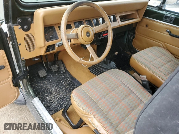 1995 Jeep Wrangler S with VIN 1J4FY19P9SP241990, listed as a Copart auction lot 85860574 with 162,408 mi miles and Clean Title. Bid and sale history available at carsss.com. Image 8.