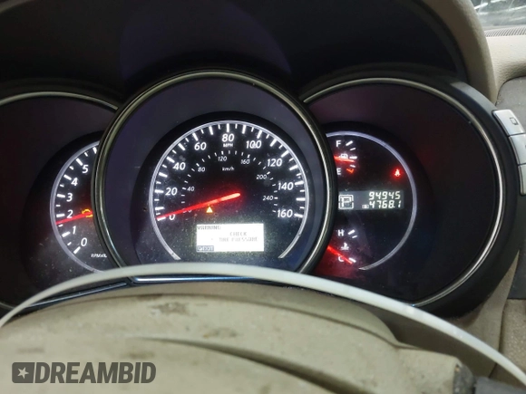2013 Nissan Murano SV with VIN JN8AZ1MW8DW321094, listed as a IAAI auction lot 42077637 with 94,945 mi miles. Bid and sale history available at carsss.com. Image 7.