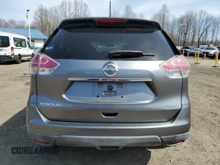 2016 Nissan Rogue SV with VIN KNMAT2MVXGP609644, listed as a Copart auction lot 53111955 with 70,943 mi miles and Salvage Title. Bid and sale history available at carsss.com. Image 6.