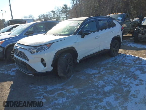 2021 Toyota RAV4 Hybrid XSE with VIN JTME6RFV6MJ005442, listed as a IAAI auction lot 41306055 with 24,187 mi miles. Bid and sale history available at carsss.com. Image 2.