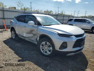 2022 Chevrolet Blazer LT with VIN 3GNKBHR40NS165707, listed as a Copart auction lot 56147245 with Not provided miles and Salvage title. Bid and sale history available at DreamBid. Image 4.