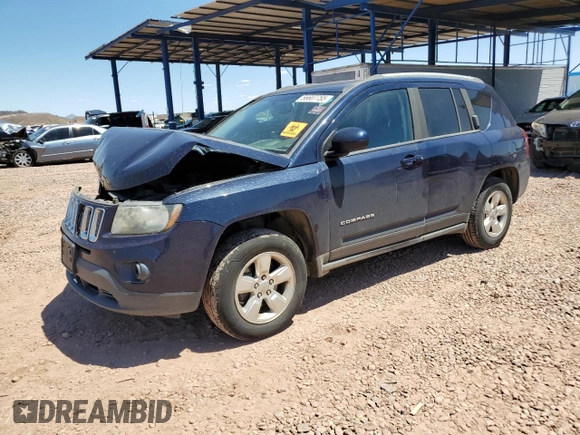 2016 Jeep Compass Latitude z VIN 1C4NJCEAXGD735156, wystawiony jako Copart lot #56607755 z przebiegiem 163 996 mil mil oraz Szkoda całkowita • Salvage title. Historia ofert i sprzedaży dostępna na DreamBid. Obrazek 1.