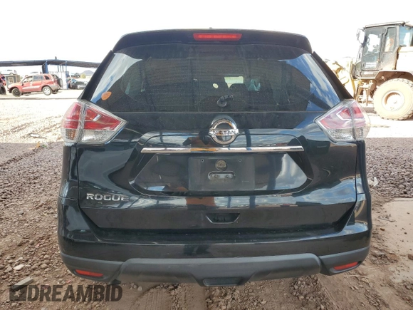 2016 Nissan Rogue SV with VIN KNMAT2MT4GP615518, listed as a Copart auction lot 48991205 with Not Provided miles and Salvage Title. Bid and sale history available at DreamBid. Image 6.