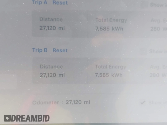 2023 Tesla Model Y Long Range with VIN 7SAYGAEEXPF776370, listed as a IAAI auction lot 42127512 with 27,120 mi miles and . Bid and sale history available at DreamBid. Image 16.