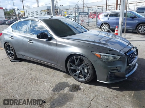 2015 Infiniti Q50 Premium with VIN JN1BV7AP1FM330183, listed as a IAAI auction lot 41788224 with 139,818 mi miles. Bid and sale history available at carsss.com. Image 1.