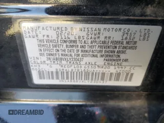 2020 Nissan Sentra S with VIN 3N1AB8BVXLY230437, listed as a Copart auction lot 50471005 with 134,605 mi miles and Clean Title. Bid and sale history available at carsss.com. Image 12.