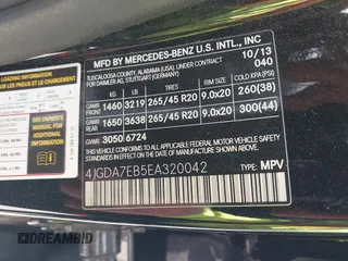2014 Mercedes-Benz M 63 AMG z VIN 4JGDA7EB5EA320042, wystawiony jako IAAI lot #41798059 z przebiegiem 111 866 mil mil oraz . Historia ofert i sprzedaży dostępna na DreamBid. Obrazek 9.