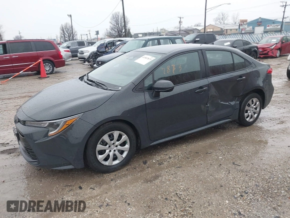 2024 Toyota Corolla LE with VIN 5YFB4MDE0RP208165, listed as a IAAI auction lot 41907873 with 14,872 mi miles and . Bid and sale history available at DreamBid. Image 2.