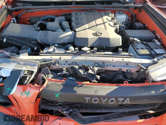 2023 Toyota 4Runner TRD Pro with VIN JTELU5JR5P6135571, listed as a Copart auction lot 43083975 with 19,428 mi miles and Salvage title. Bid and sale history available at DreamBid. Image 12.