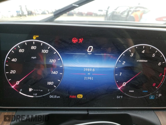 2023 Mercedes-Benz C 300 with VIN W1KAF4GB0PR094457, listed as a Copart auction lot 45687755 with 21,961 mi miles and Salvage Title. Bid and sale history available at carsss.com. Image 9.