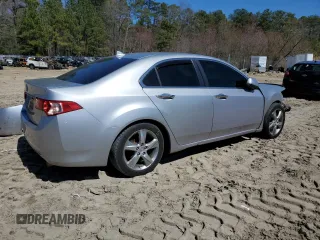 2012 Acura TSX Tech Pkg with VIN JH4CU2F65CC019296, listed as a Copart auction lot 50665225 with 191,888 mi miles and Salvage Title. Bid and sale history available at carsss.com. Image 3.