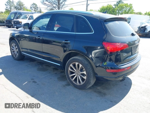 2017 Audi Q5 Premium with VIN WA1C2AFP9HA004615, listed as a IAAI auction lot 41879004 with 107,722 mi miles. Bid and sale history available at carsss.com. Image 3.