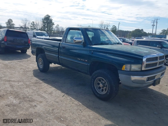 1996 Dodge Ram 1500 with VIN 1B7HF16Y8TS612427, listed as a IAAI auction lot 41721151 with 194,870 mi miles. Bid and sale history available at carsss.com. Image 1.