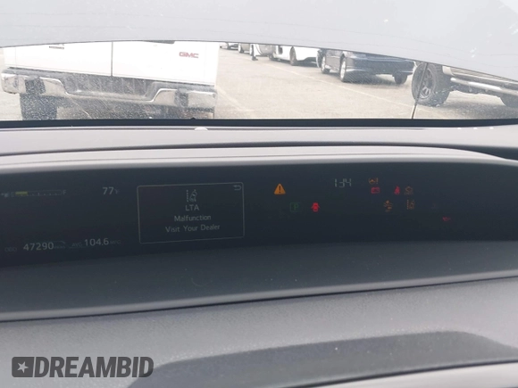 2021 Toyota Prius LE with VIN JTDKAMFP4M3194053, listed as a IAAI auction lot 42441091 with 47,290 mi miles and . Bid and sale history available at DreamBid. Image 7.