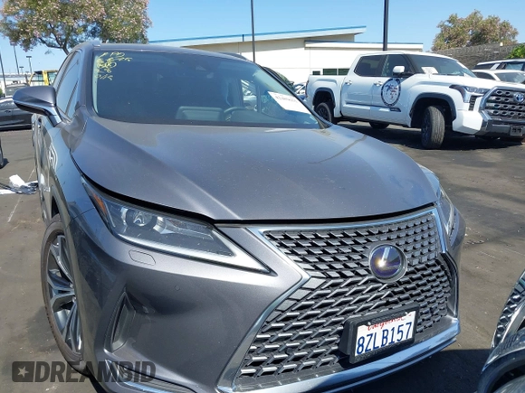 2022 Lexus RX 450h with VIN 2T2HGMDA4NC077617, listed as a IAAI auction lot 42489655 with 37,683 mi miles and . Bid and sale history available at DreamBid. Image 12.